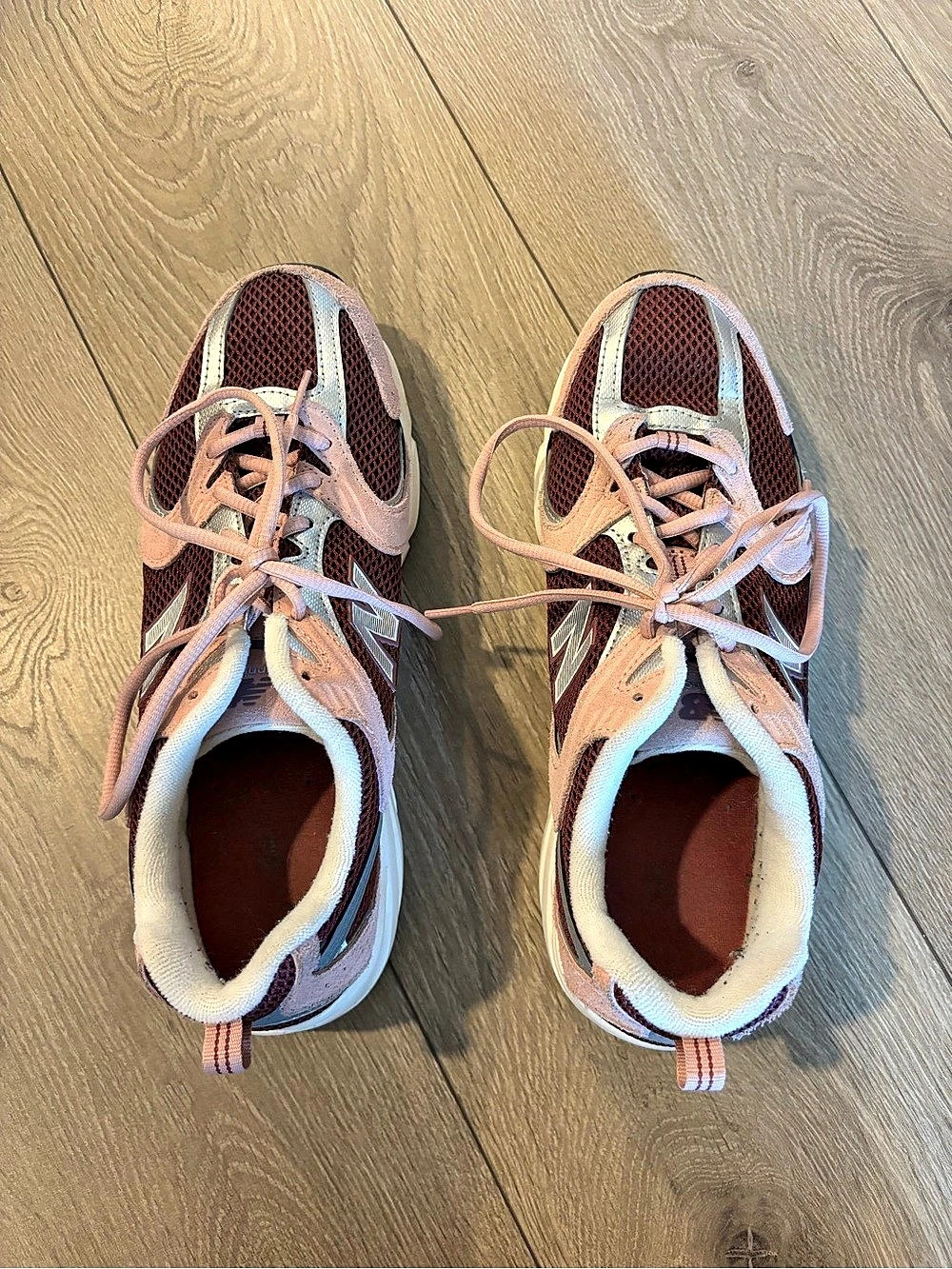 New Balance 530 Pink Moon Washed Burgundy MR530PG Pink & Burgundy Athletic Shoes